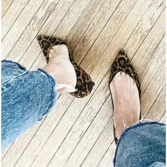 YSL Yves Saint Laurent Leopard Kitten Heels Pumps 36.5 6.5 Charlotte Black Tan - Picture 3 of 13
